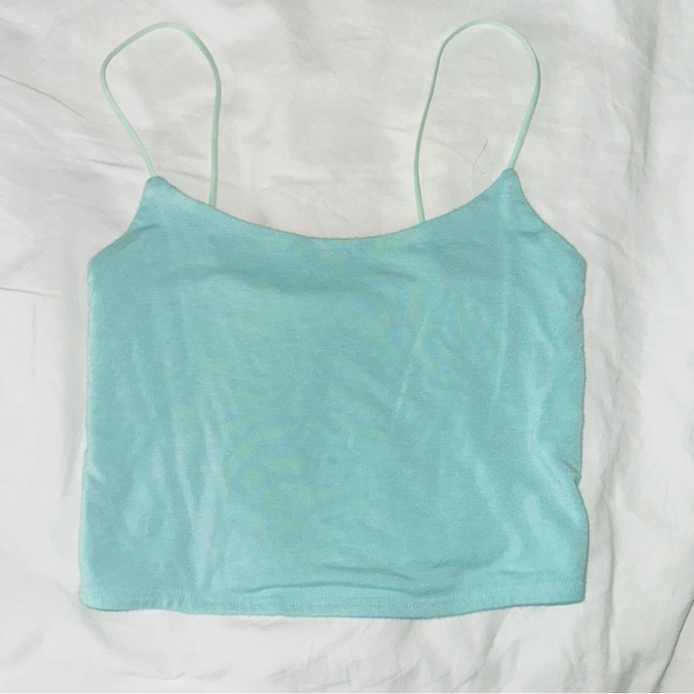 Blue Cropped Cami